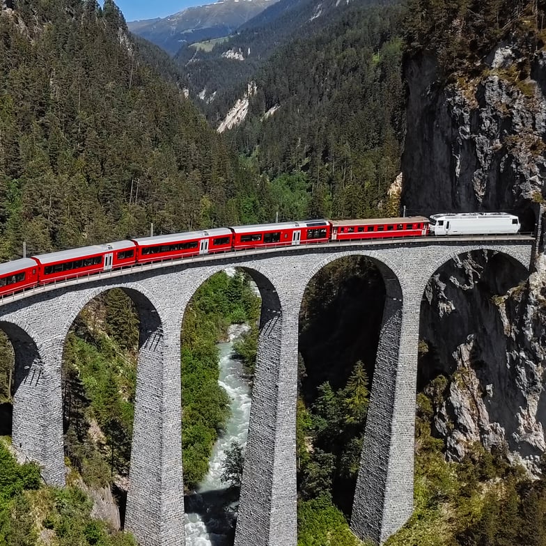 BERNINA EXPRESS TRAIN 